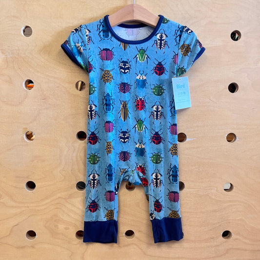 Blue Beetle Bamboo Romper