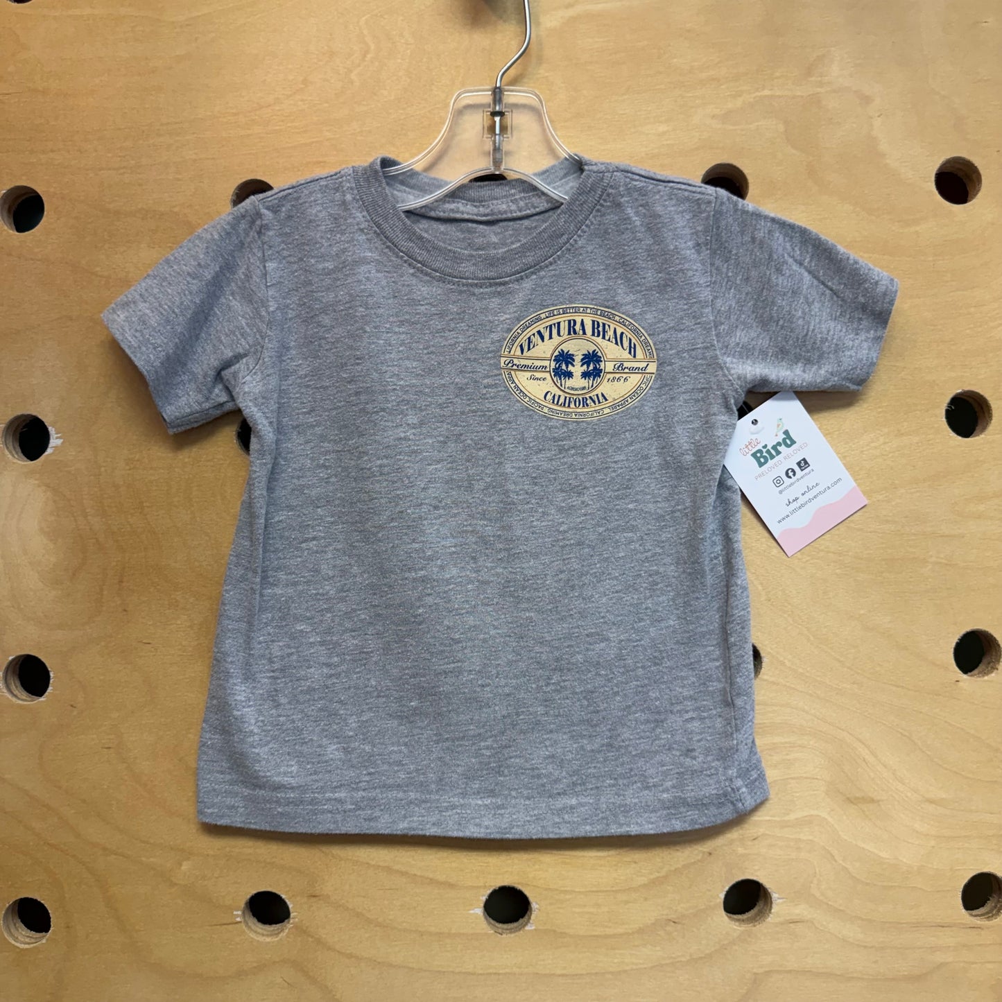 Grey 'Ventura Beach' Tee