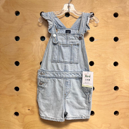 Light Wash Denim Shortalls