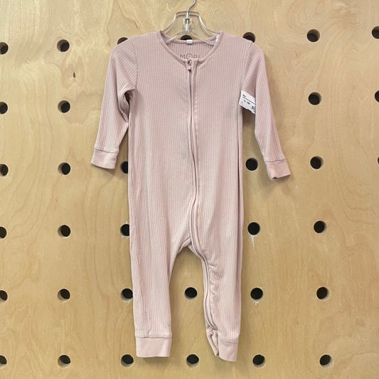 Organic Bamboo Blend Ribbed Zippy