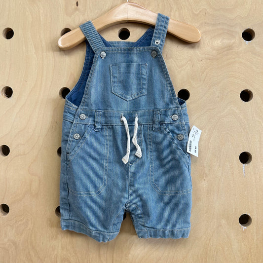 Denim Striped Overalls