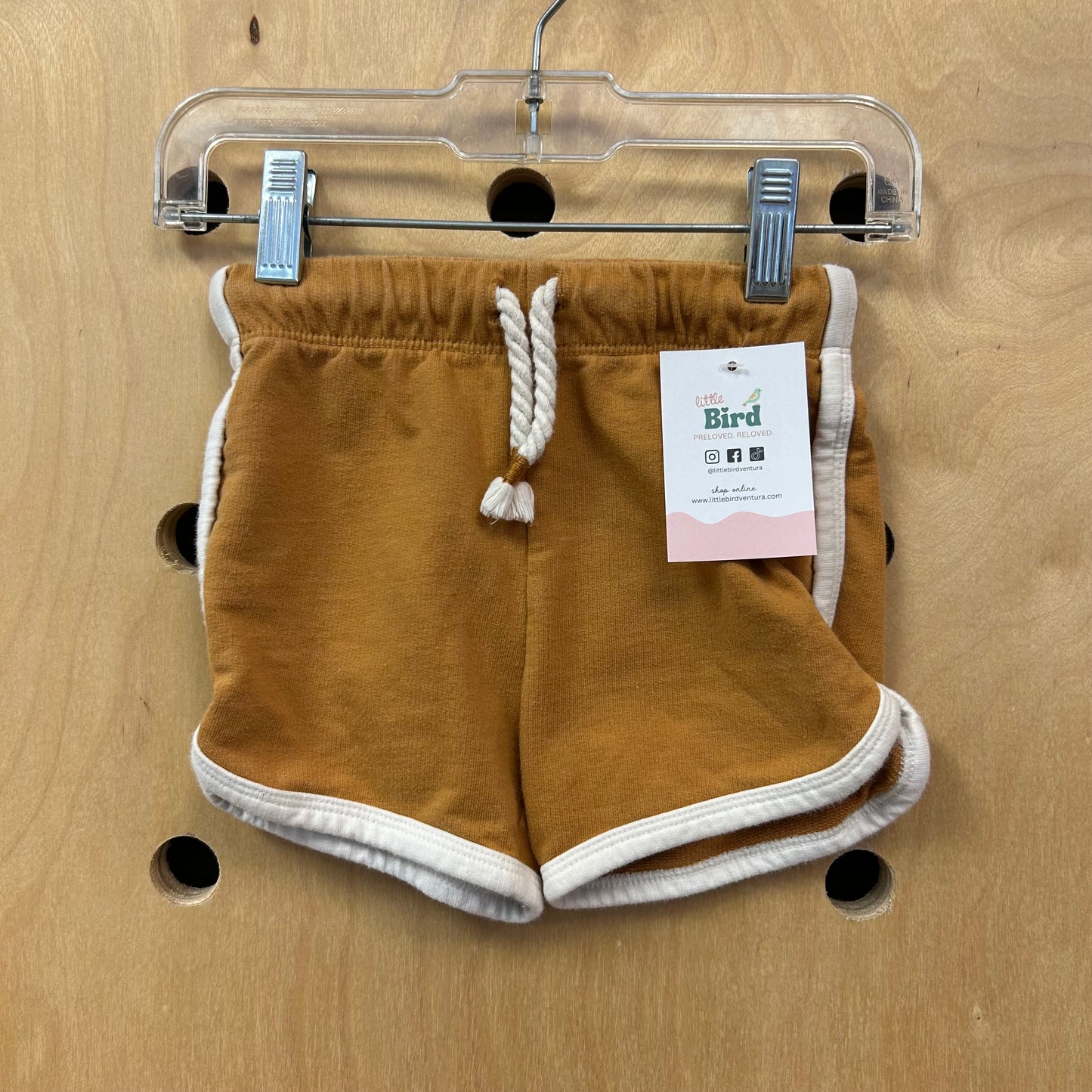 Caramel Drawstring Shorts