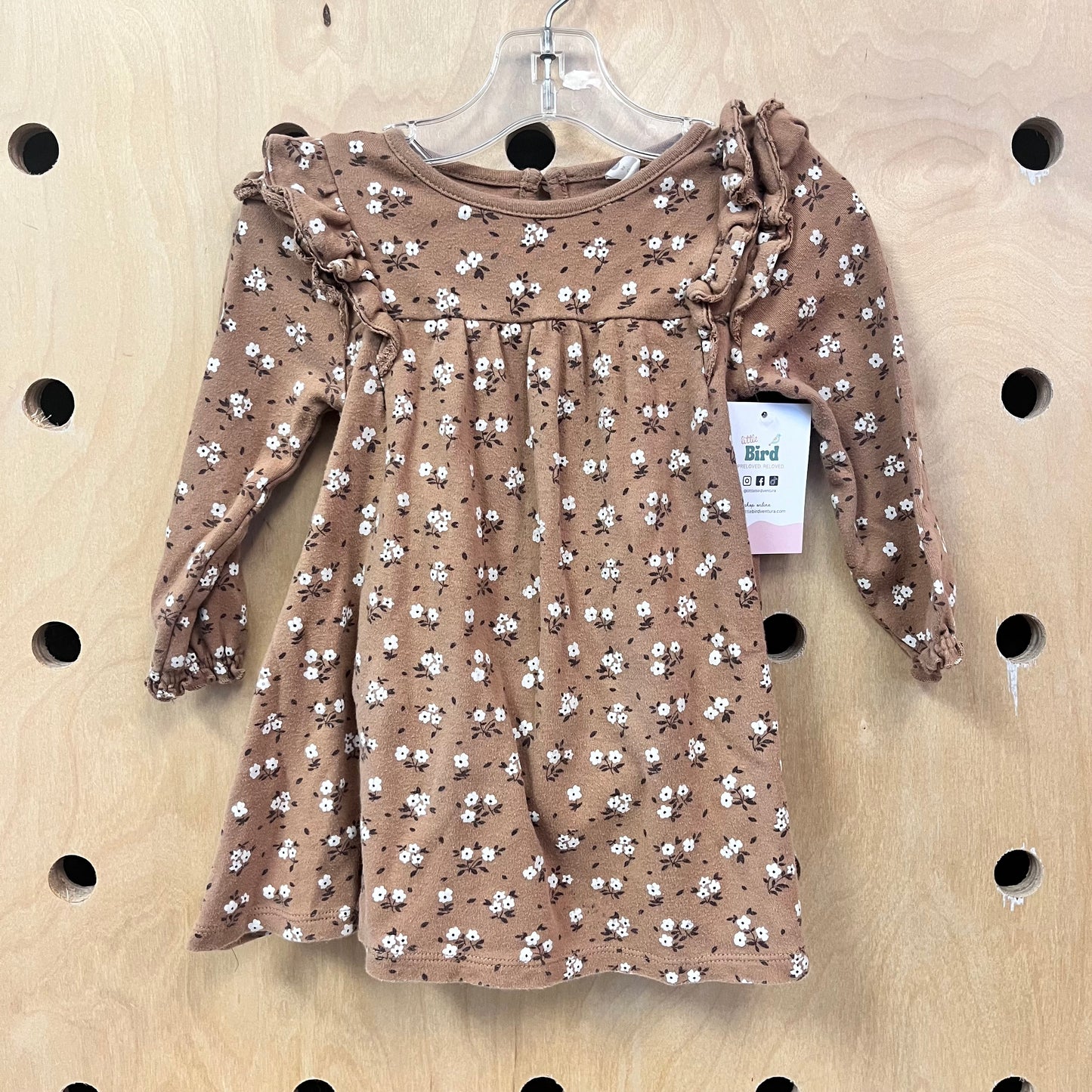Brown Floral Dress