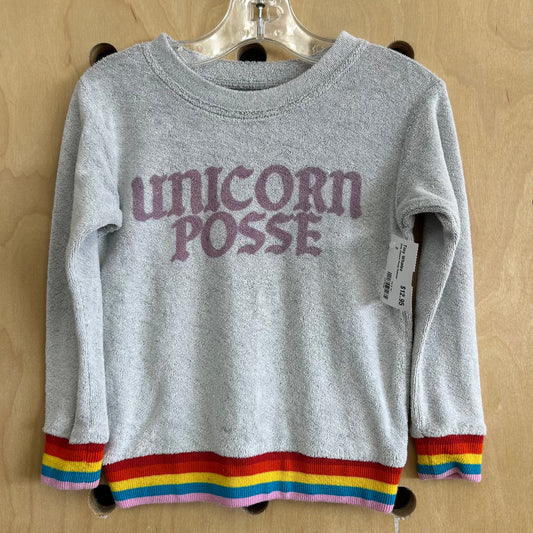 Grey Unicorn Possy Pullover