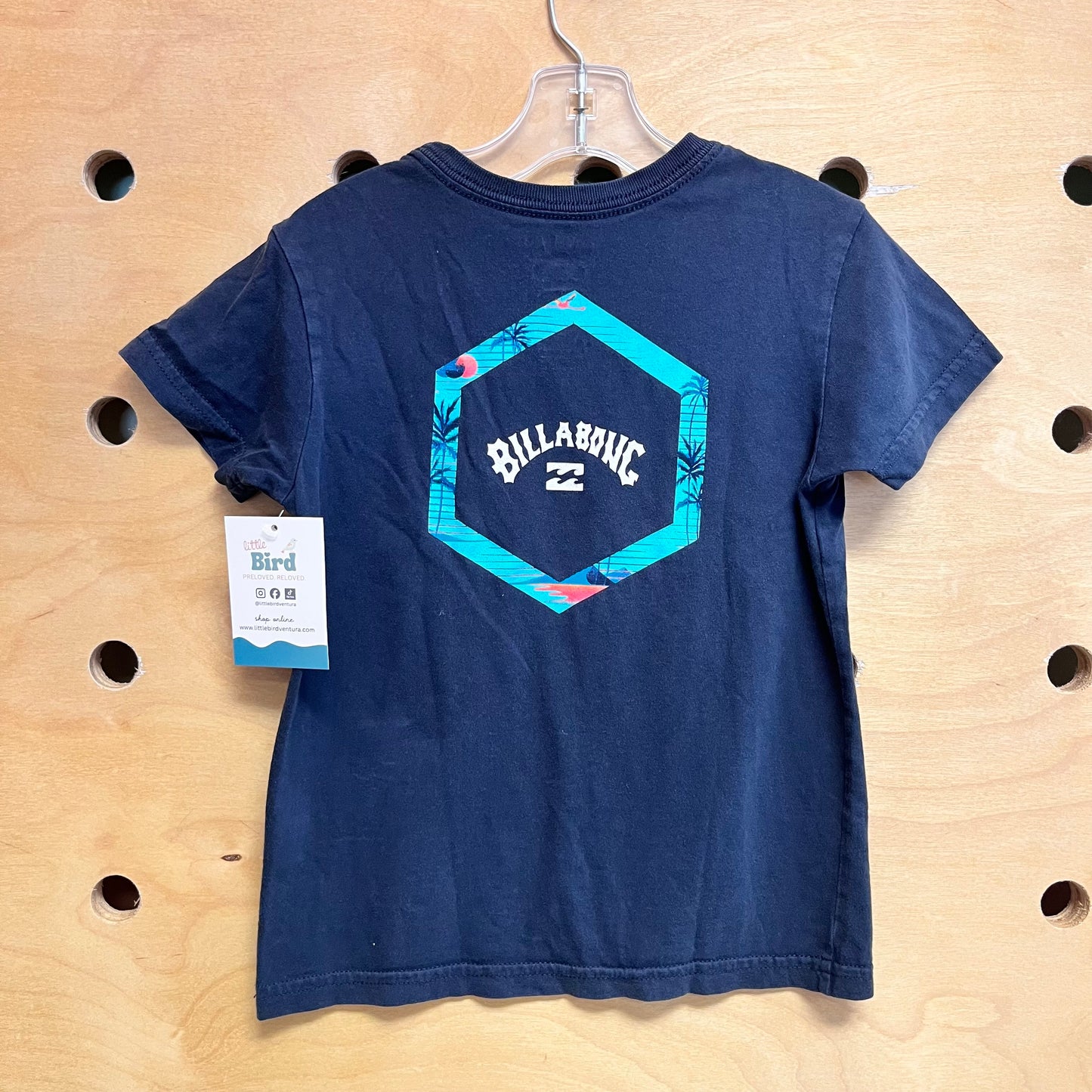 Navy Logo Palms Tee