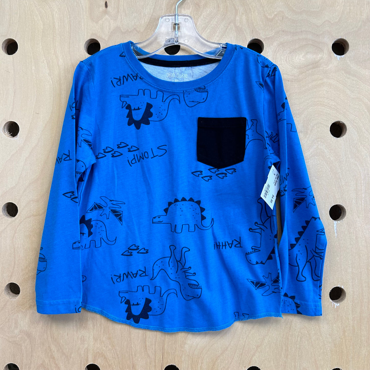Blue Dino LS Tee