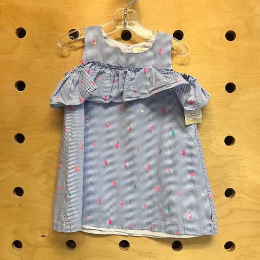 Blue Striped Popsicle Dress