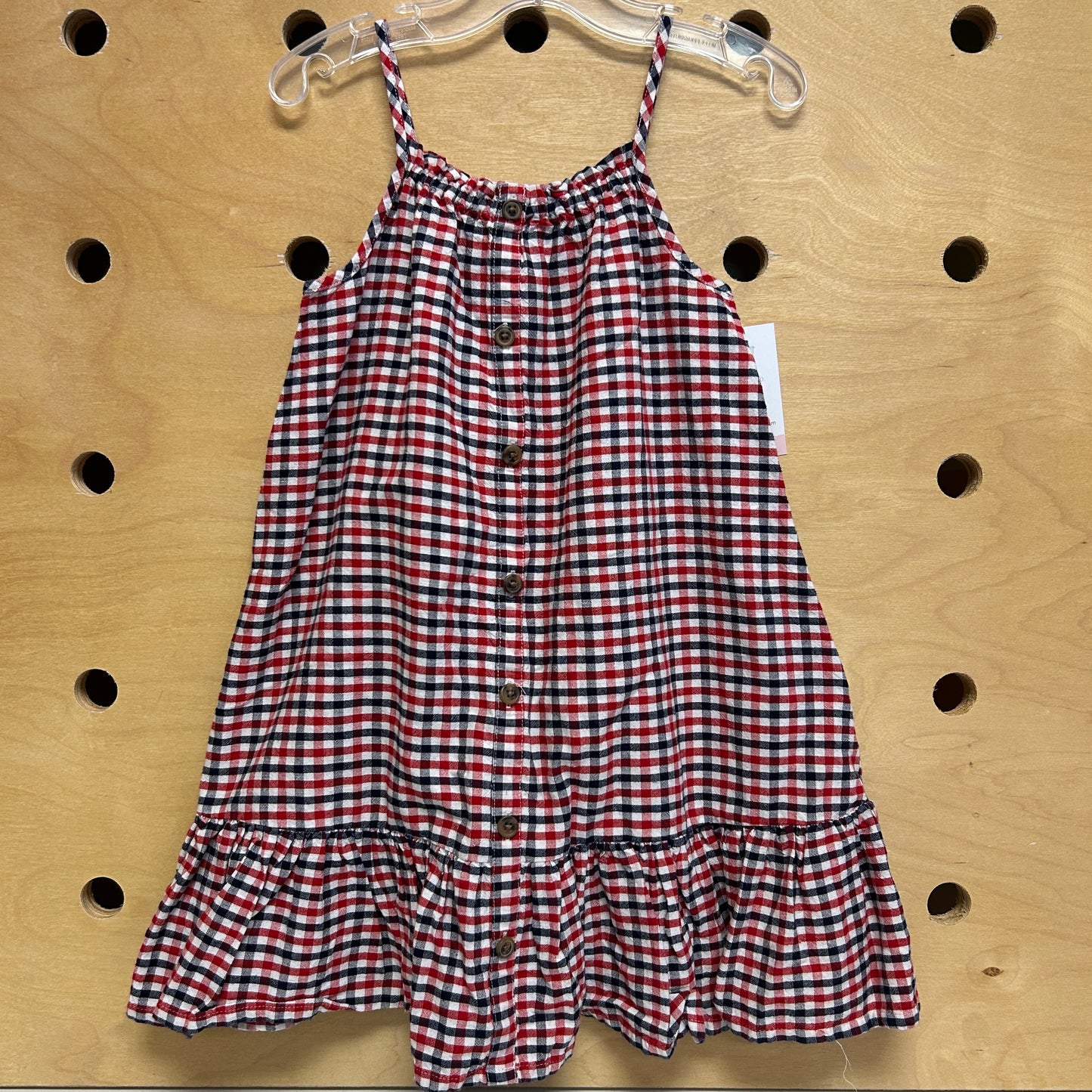 Red White & Blue Gingham Dress