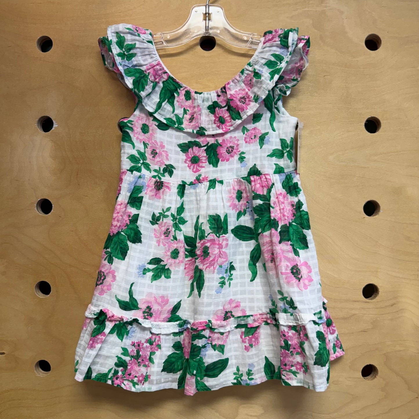 Pink/Green Floral Dress