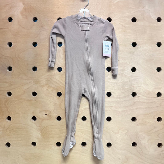 Tan Ribbed Footies