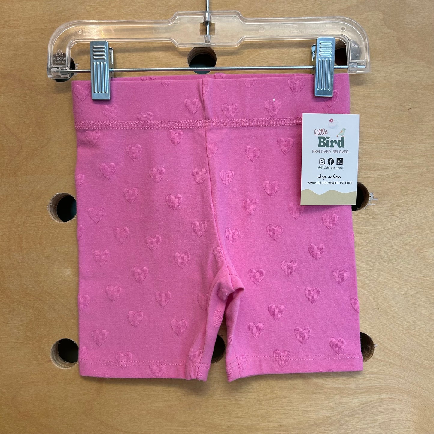 Pink Hearts Bike Shorts