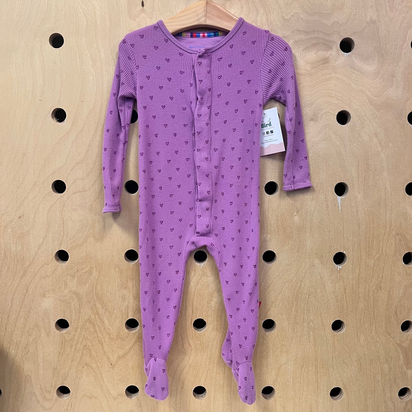 Purple Thermal Hearts Magnetic Footies