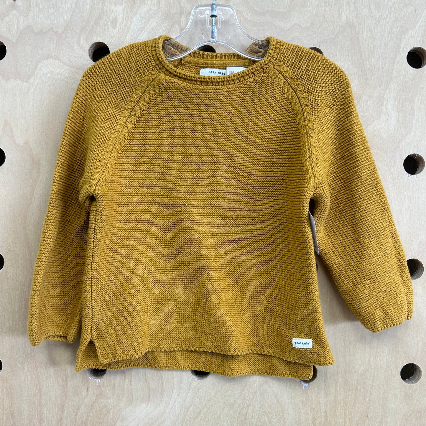 Mustard Knit Sweater Top