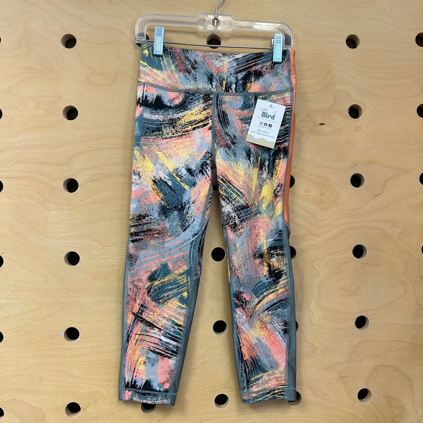 Blue/Peach Athletic Leggings