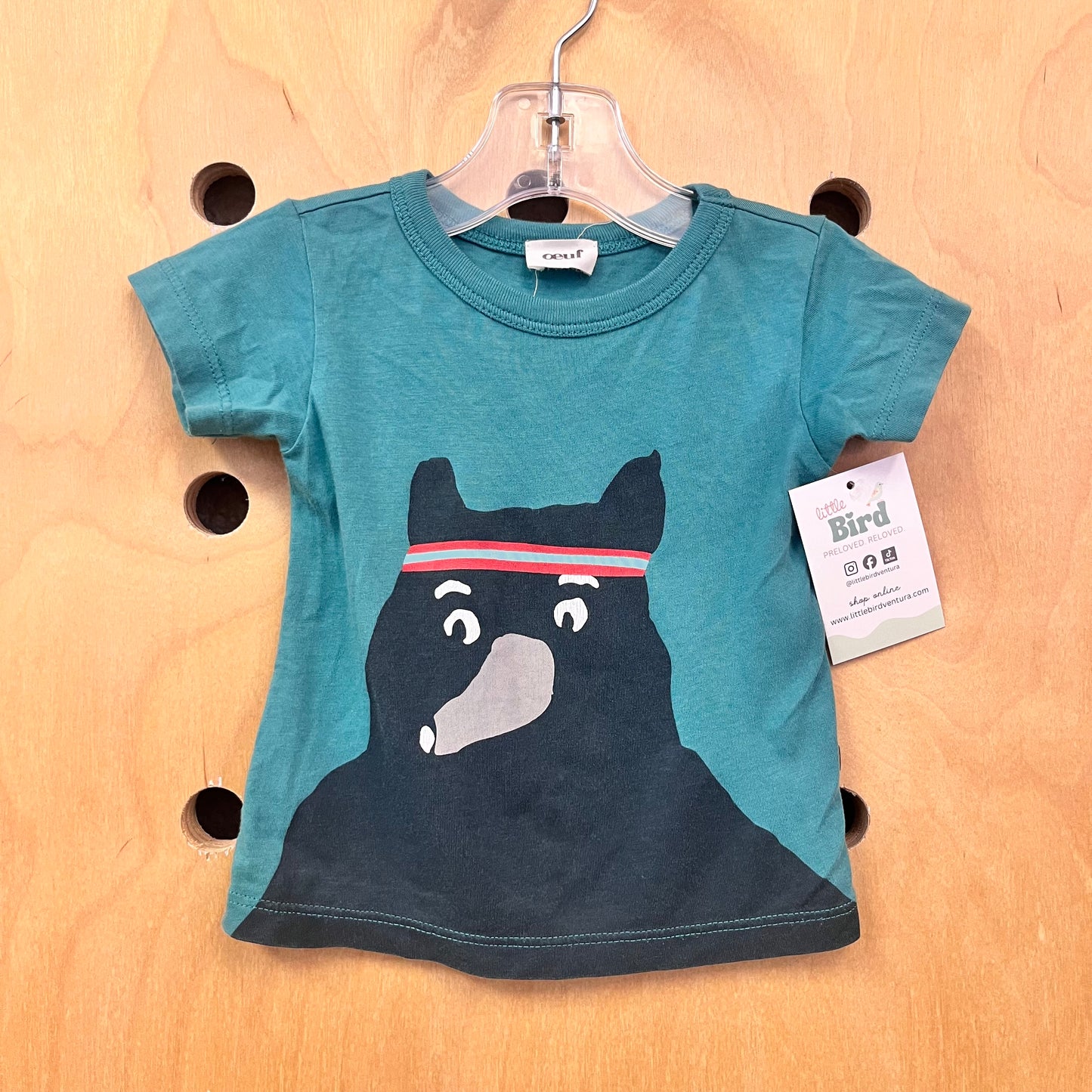 Green Workout Bear Tee