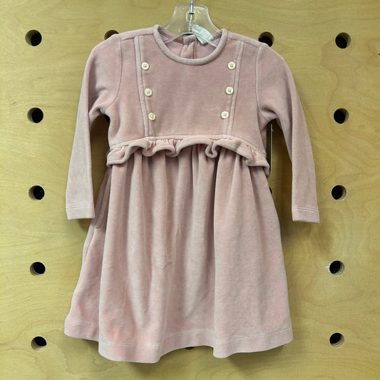 Pink Fleece Organic Dress