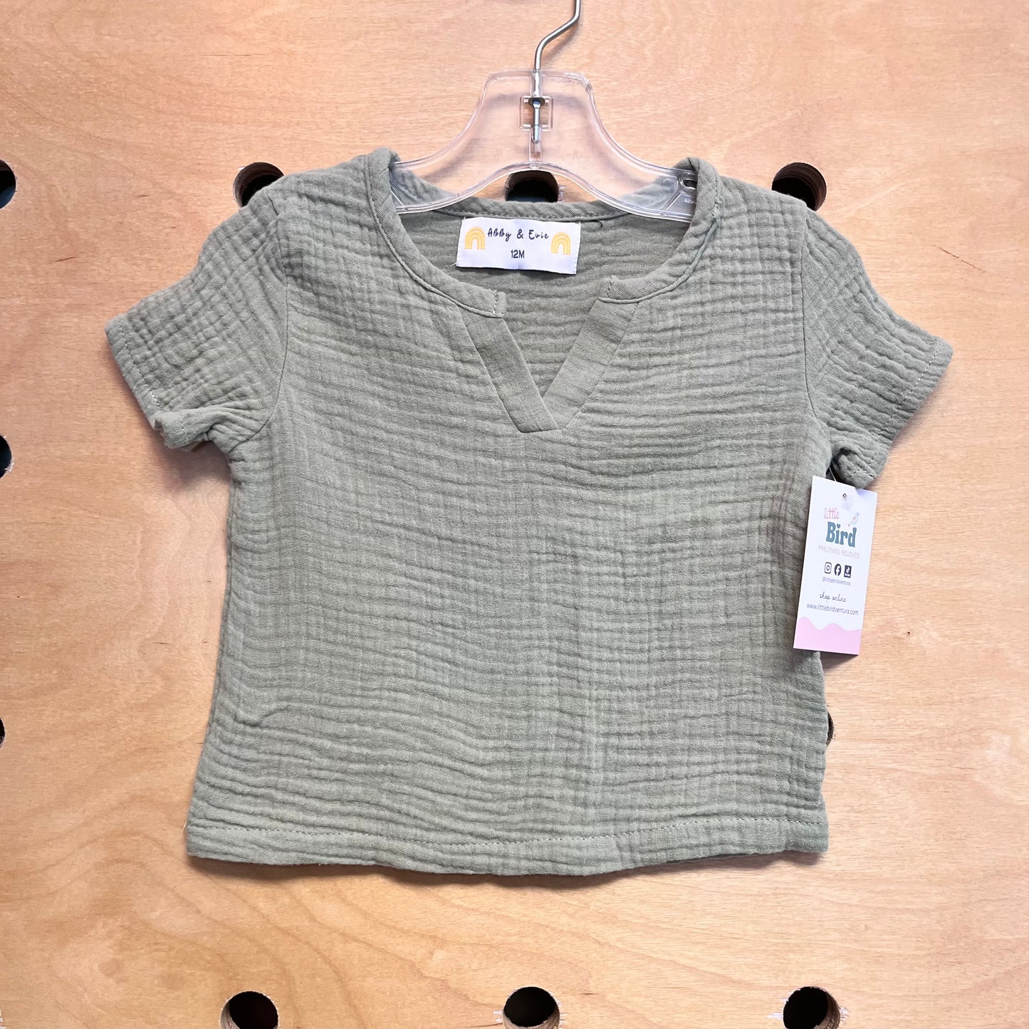 Green Gauze Tee
