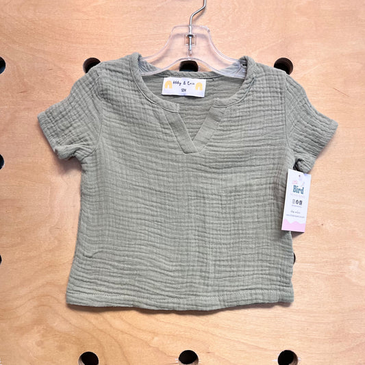 Green Gauze Tee