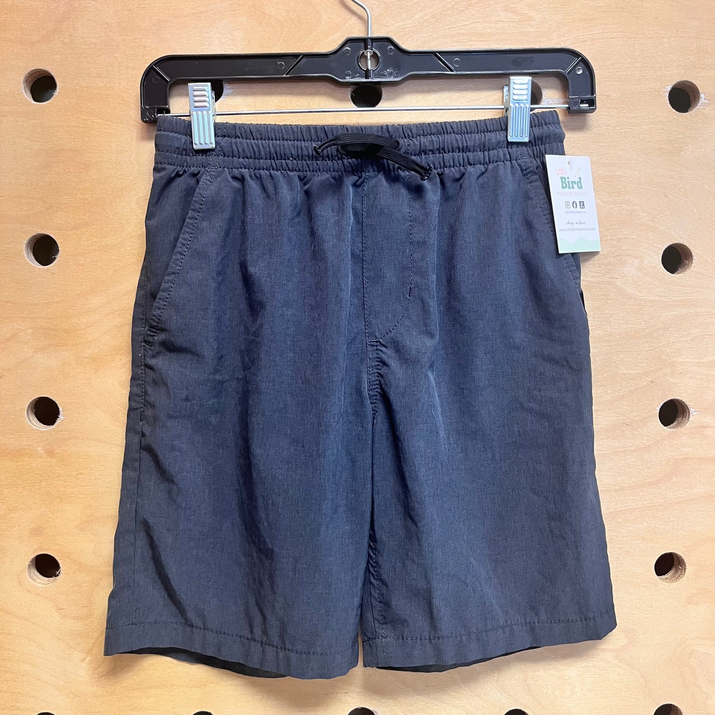 Grey Quick Dry Drawstring Shorts