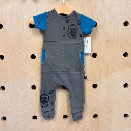 Modal Blend Space Cat Romper
