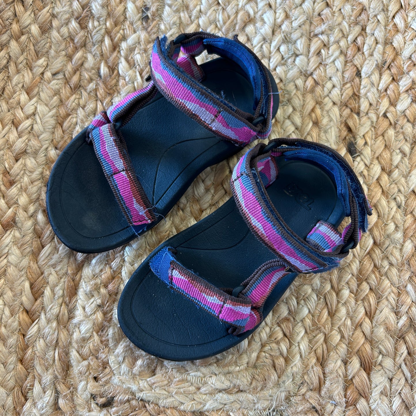 Blue/Pink Velcro Sandals