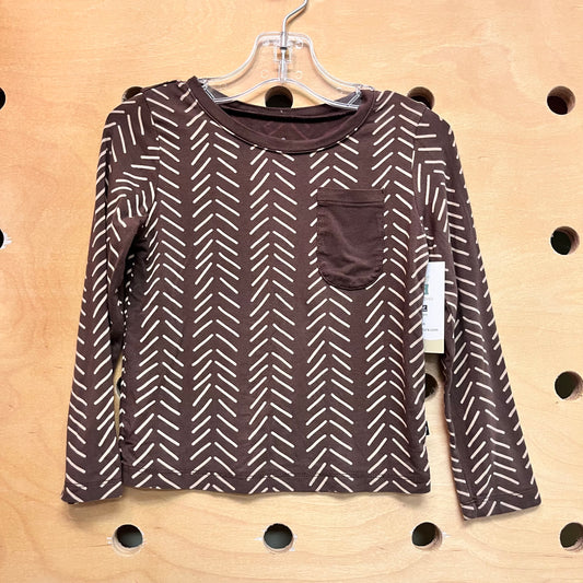 Brown & Tan Bamboo Tee