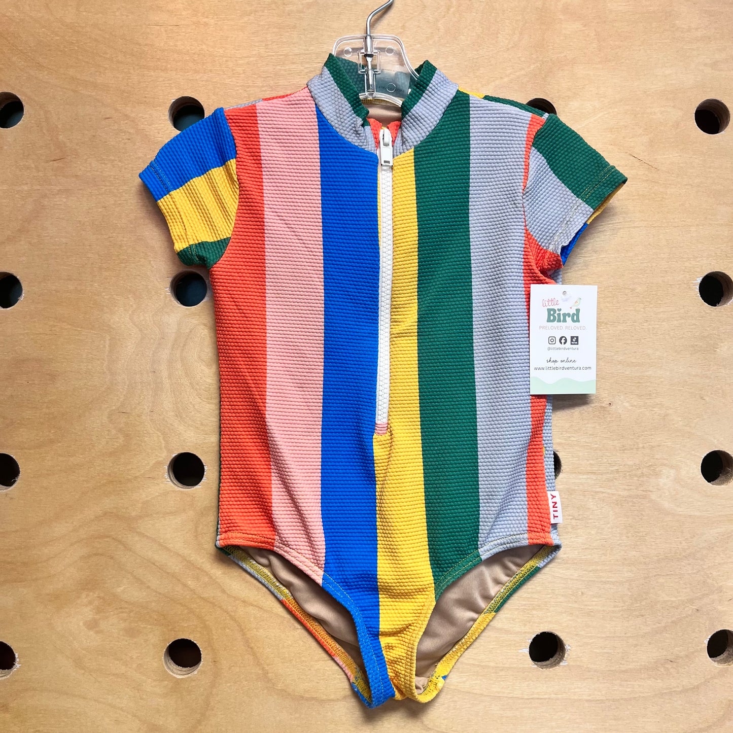 Multicolor Striped Swimsuit