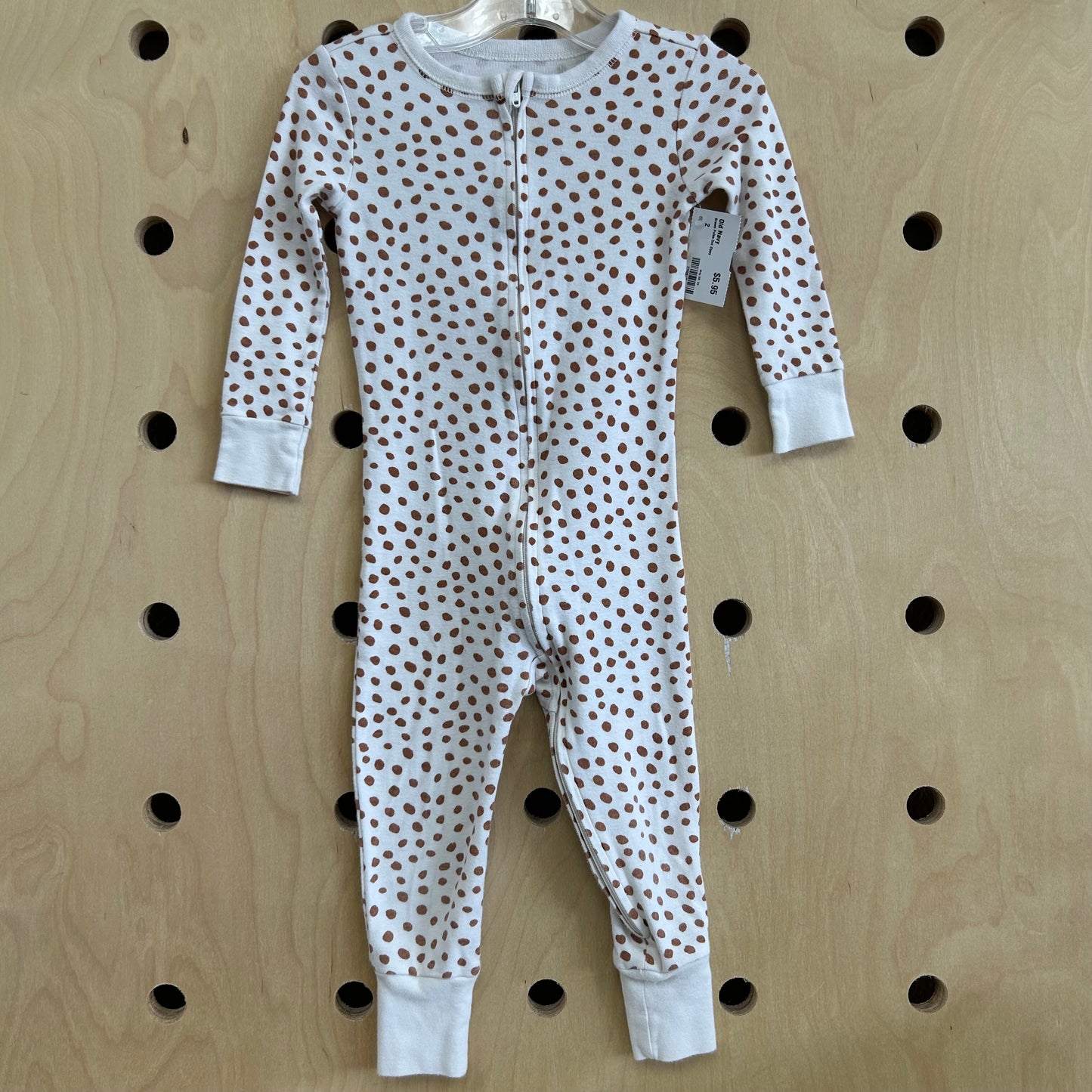 Brown Polka Dot Zippy