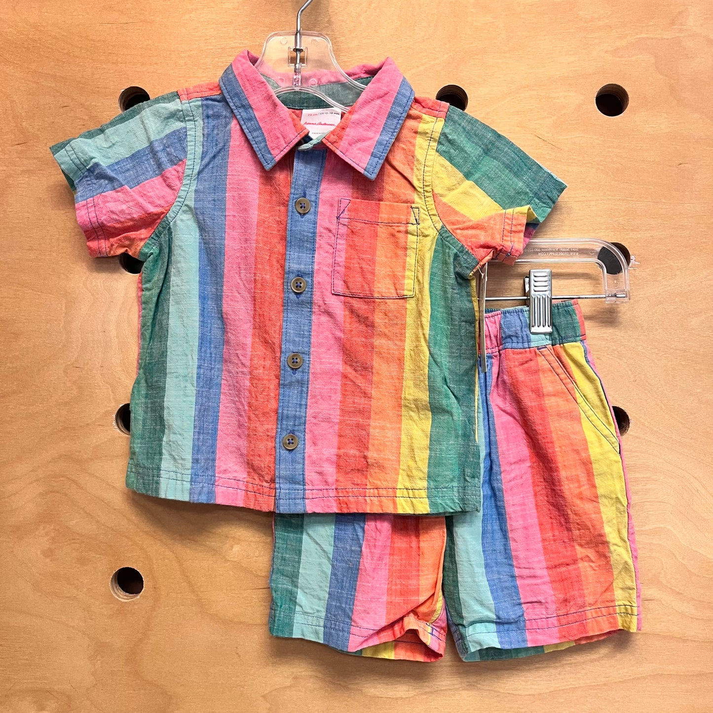 Striped Button Up Outfit