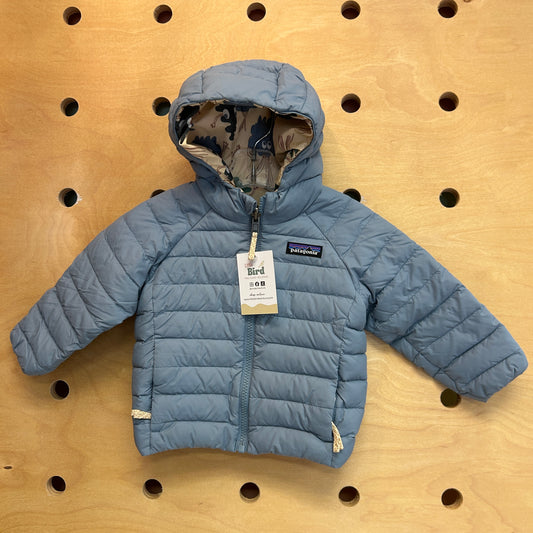 Baby Down Reversible Sweater Blue/Trees