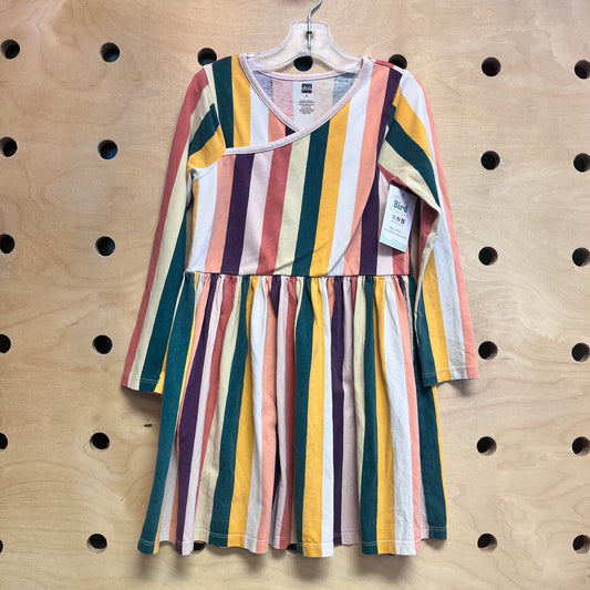 Multicolor Striped Cotton Dress