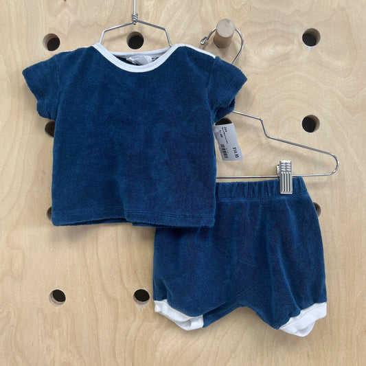 Blue & White Terry Outfit