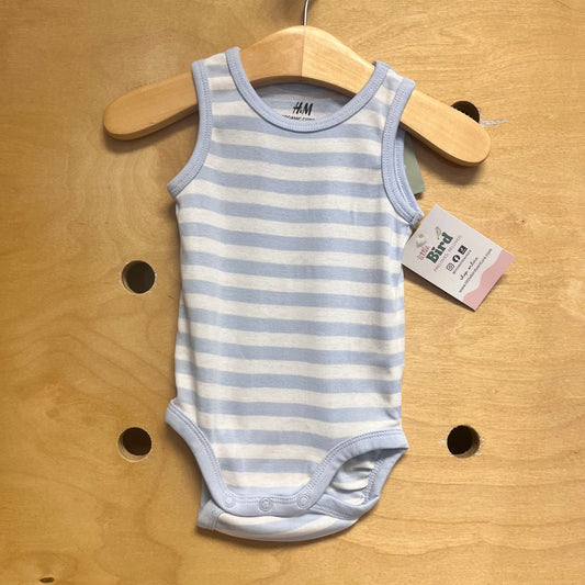 Organic Blue/White Striped Bodysuit NEW!!