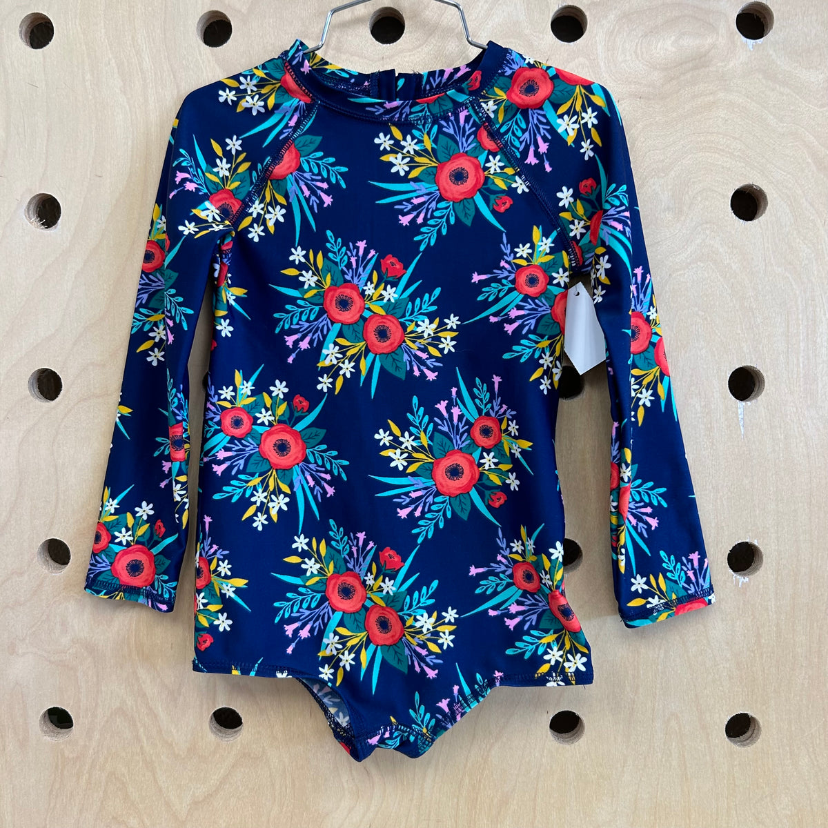 Navy Floral Swimsuit