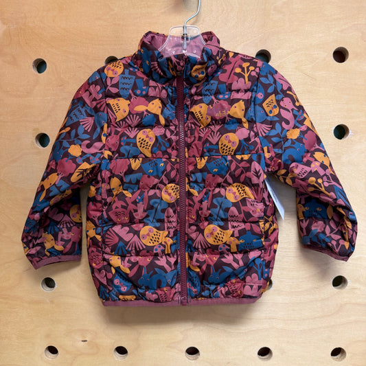 Plum Woodland Reversible Down Jacket