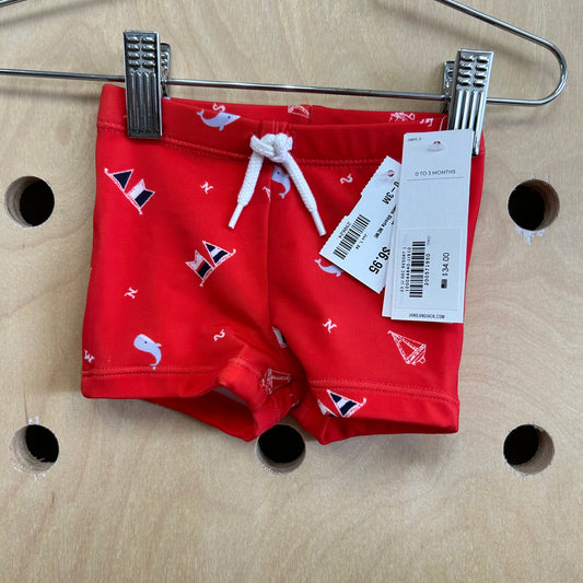 Red Whales Swim Shorts NEW!