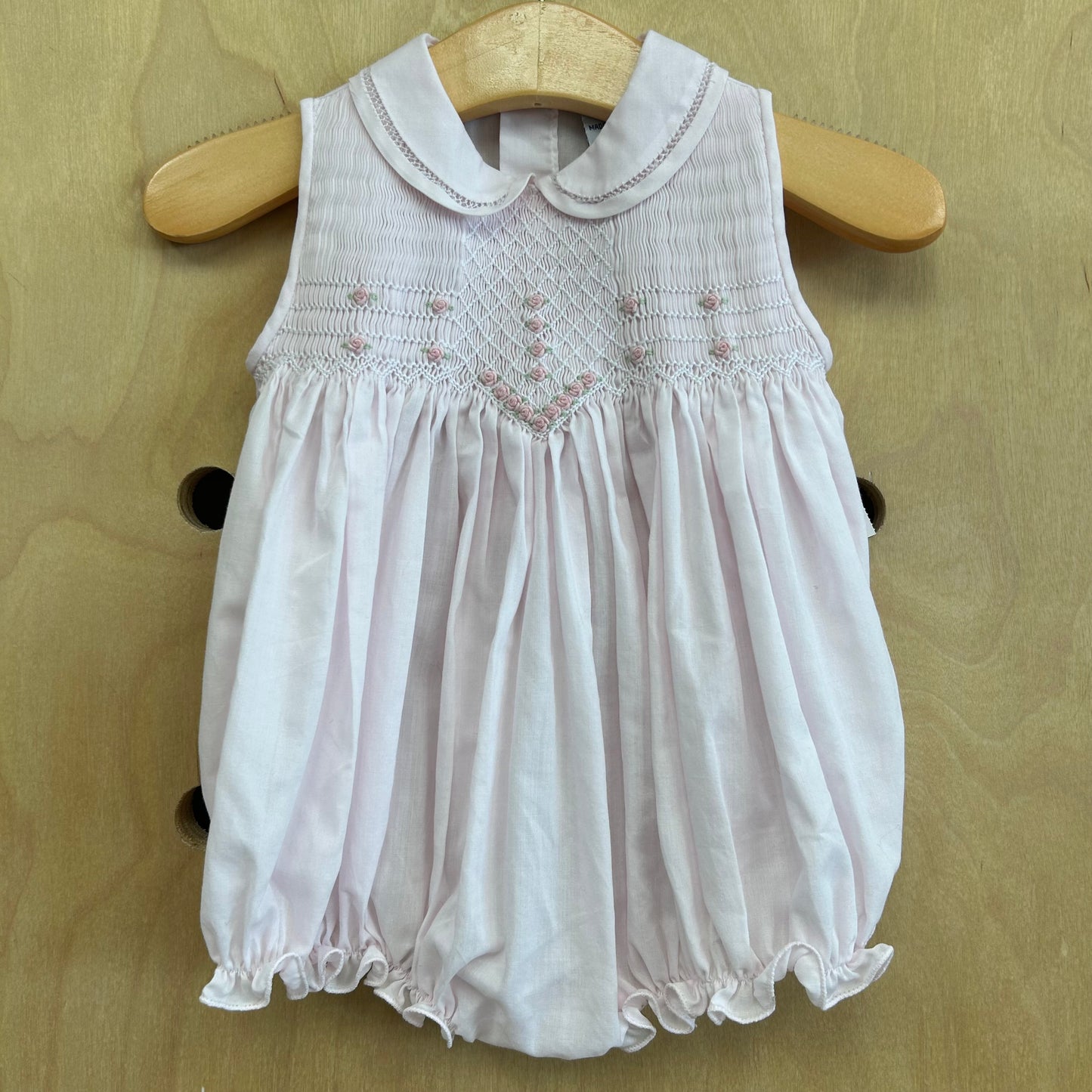 Pink Smocked Romper