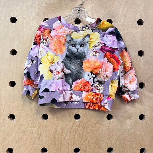 Lavender Kitty Pullover