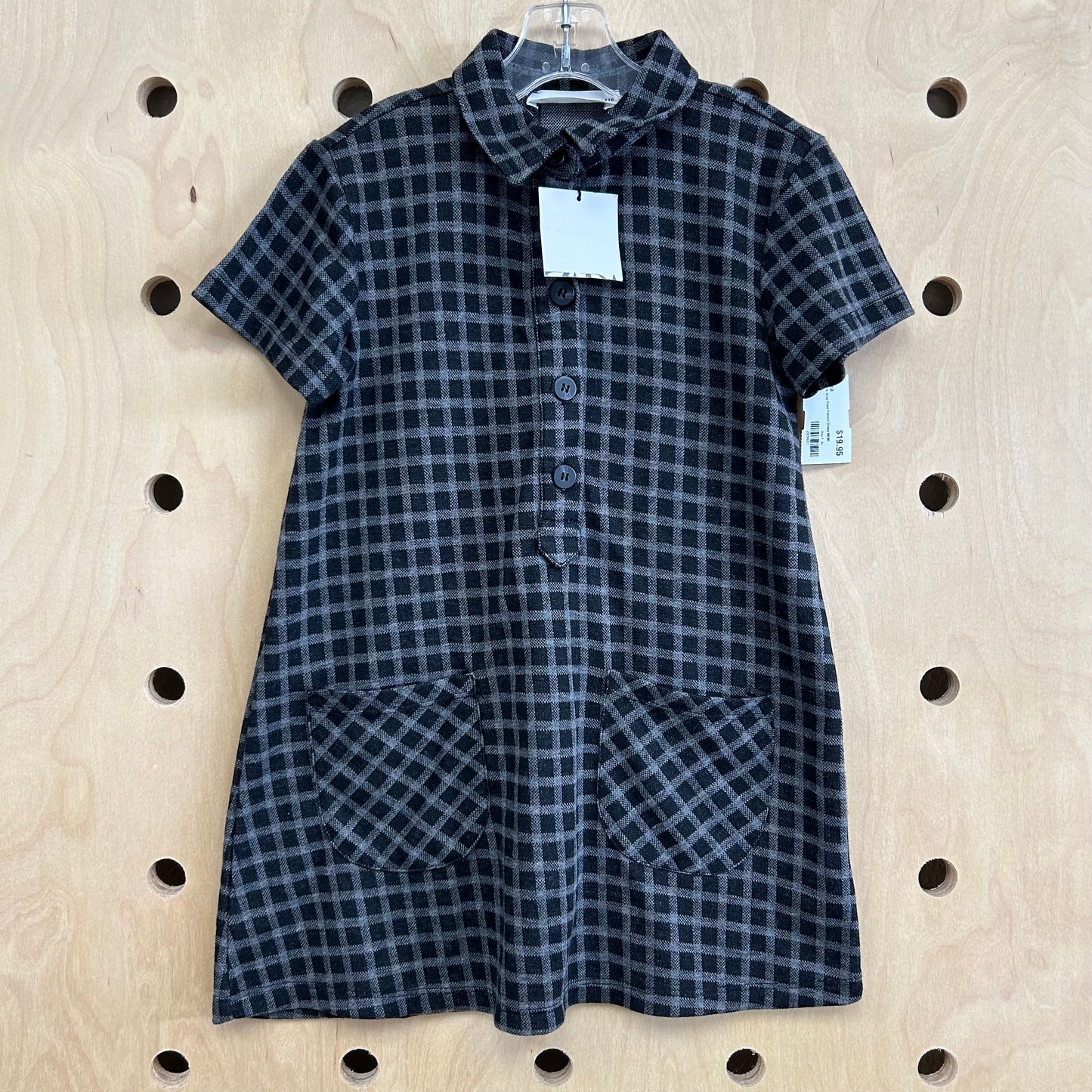 Black & Grey Plaid Flannel Dress NEW!