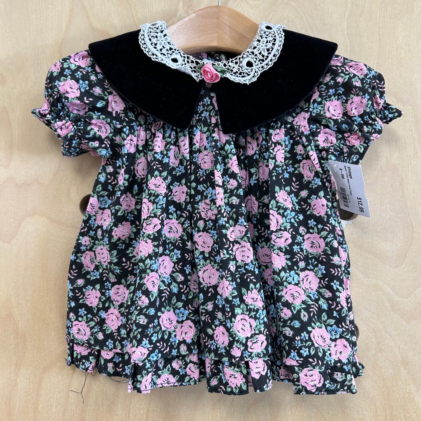 Sweet Treats Black Floral Dress