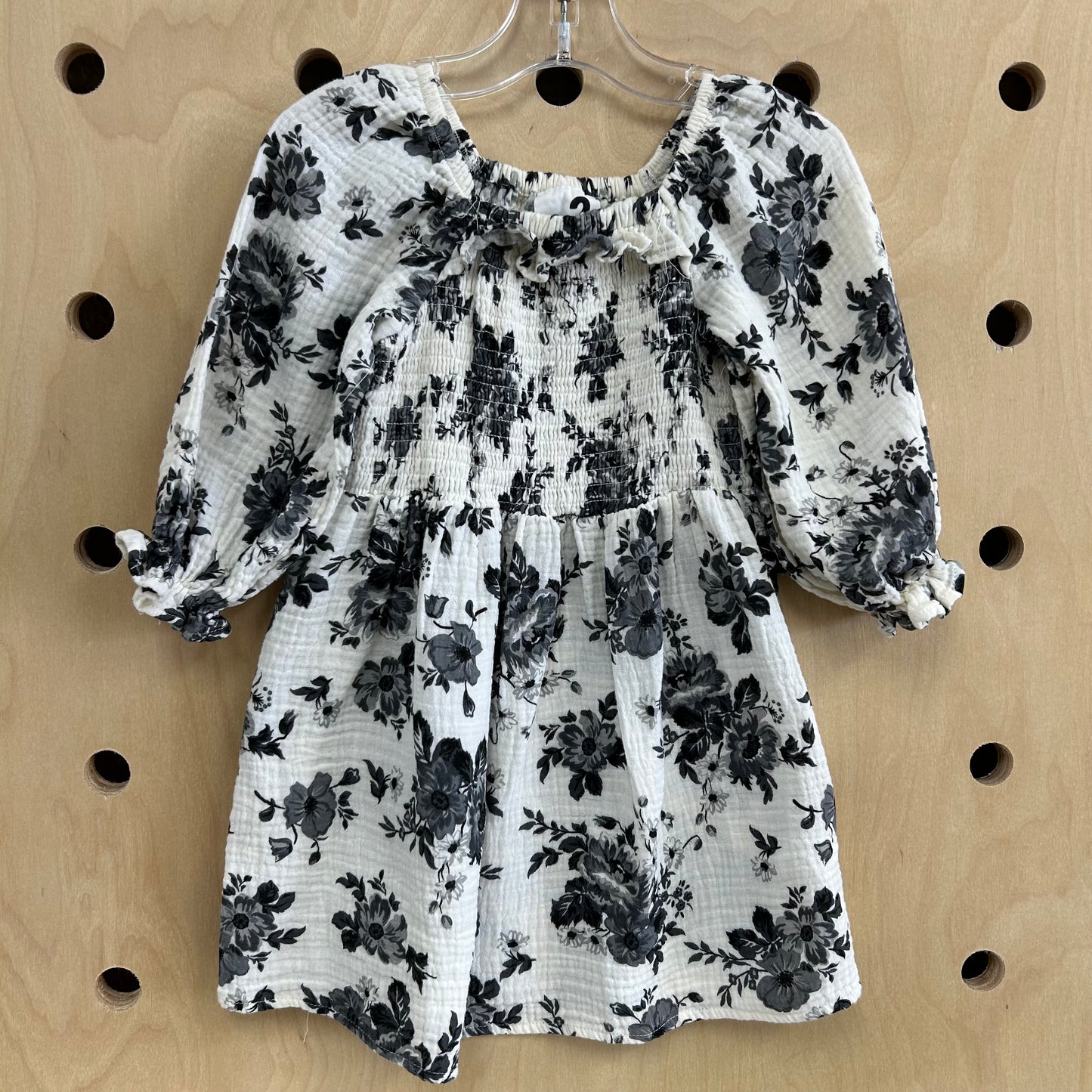 Black & White Floral Dress