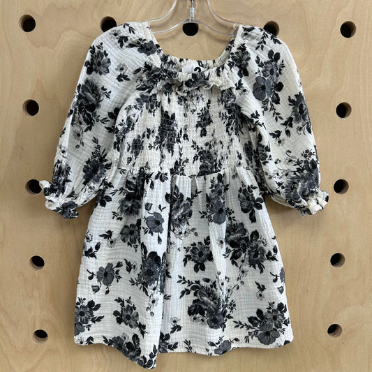 Black & White Floral Dress