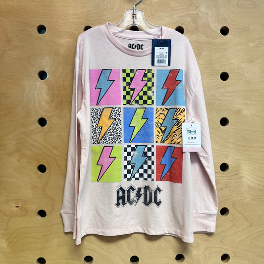 Pink Oversized AC/DC Tee NEW!