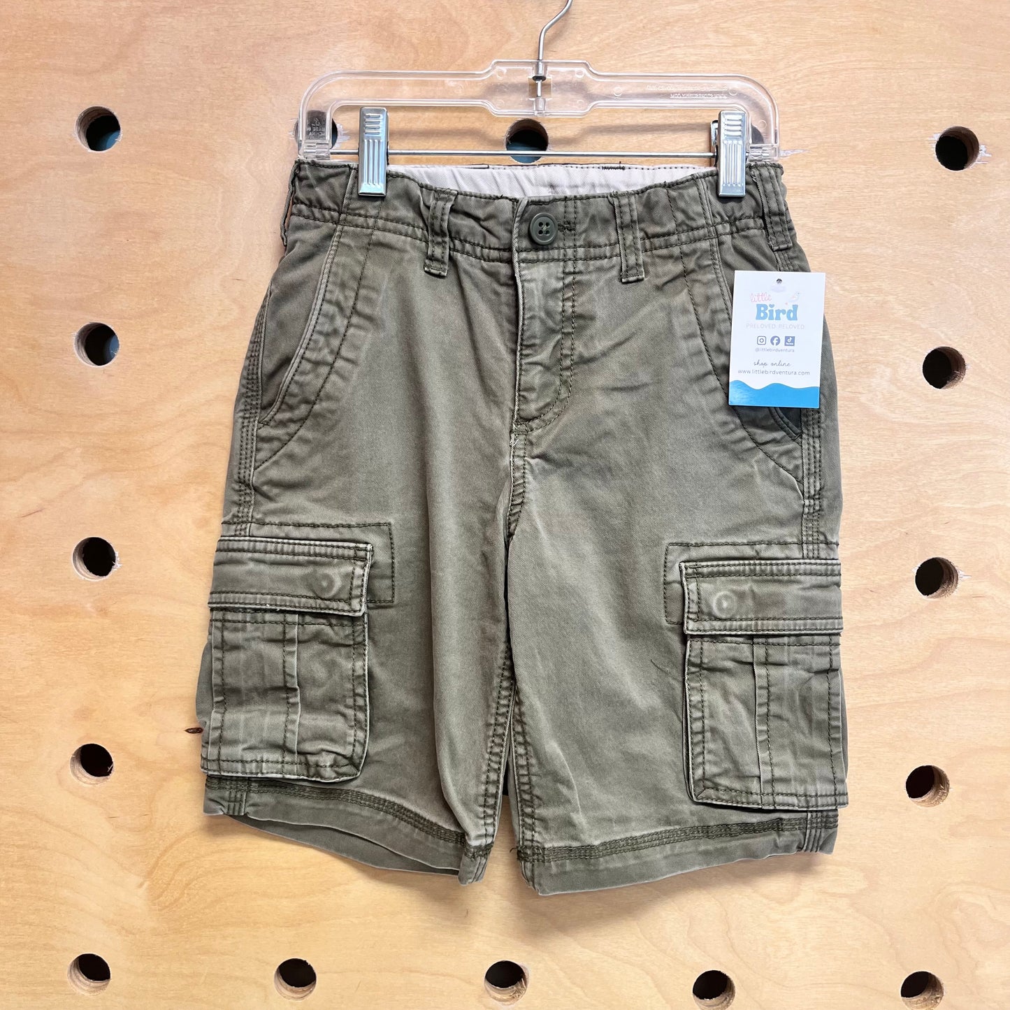 Green Cargo Shorts
