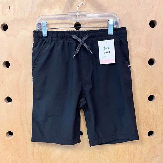 Black Drawstring Quick Dry Shorts