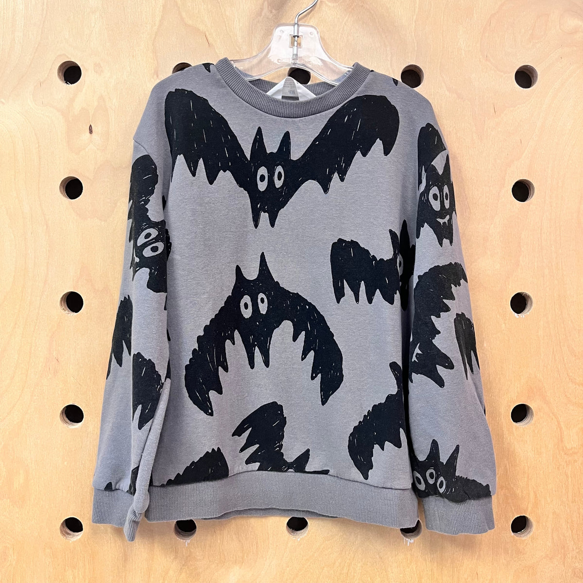 Black/Grey Bat Crewneck