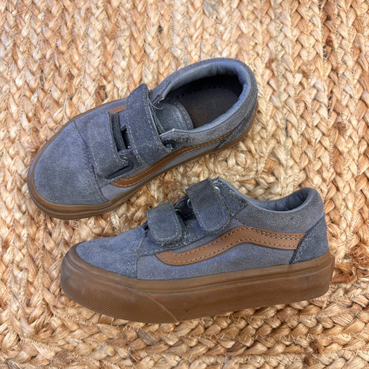 Gray & Brown Old Skool Sneakers