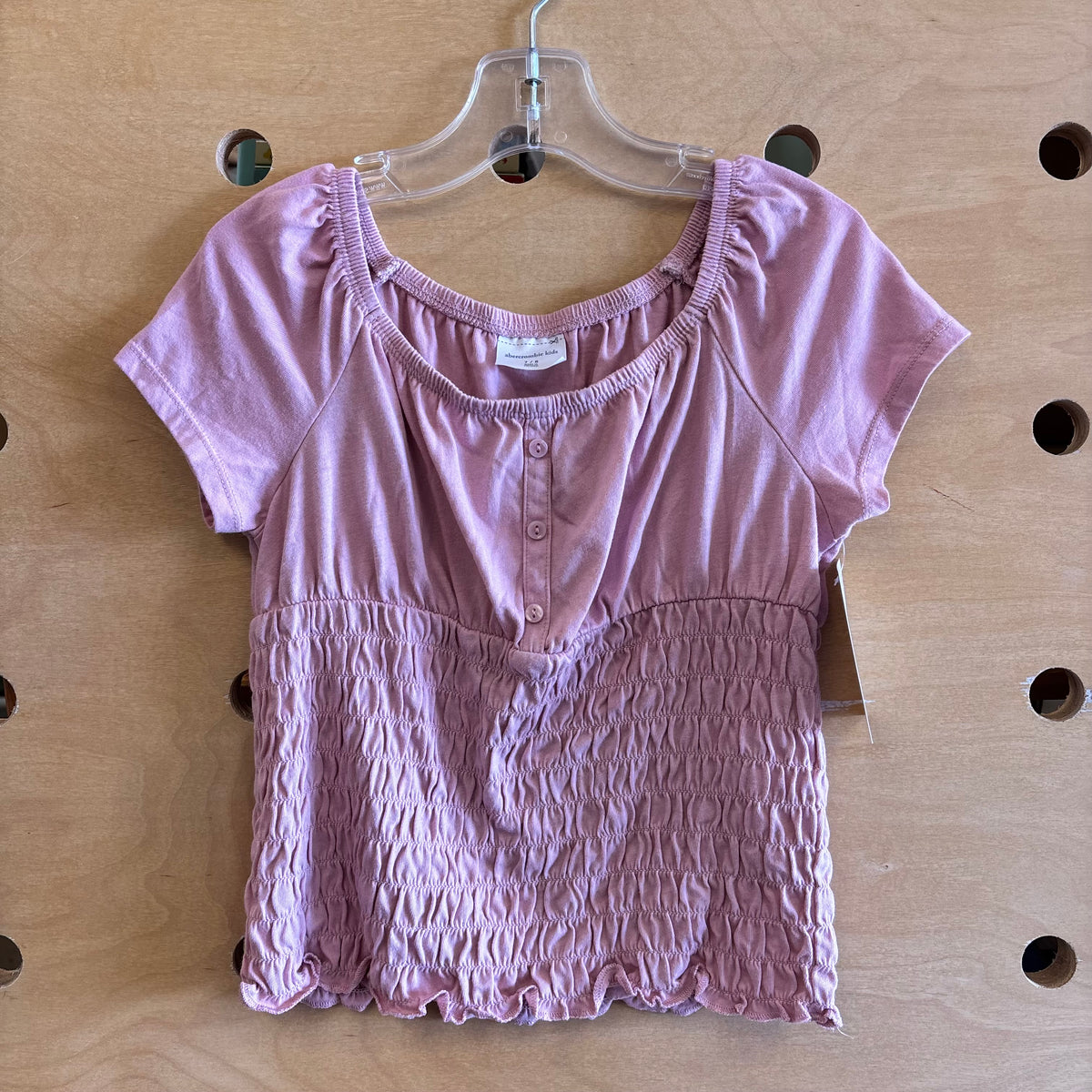 Pink Smocked Tee