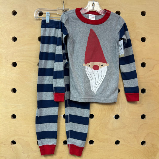 Grey/White Gnome Cotton Pajamas
