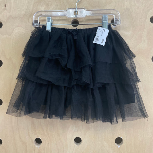 Black Tulle Ruffle SKirt